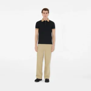 Logo Collar Cotton Polo Shirt